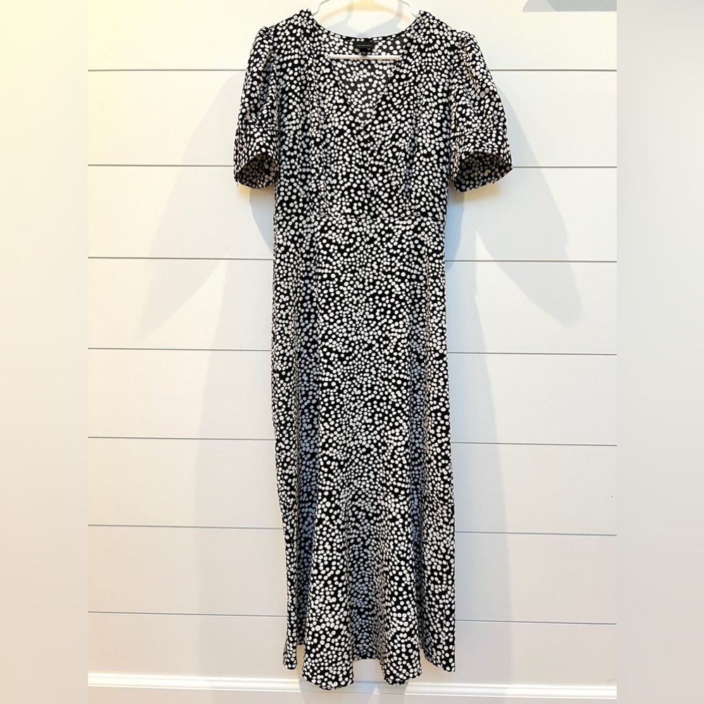 WHO WHAT WEAR Puff Sleeve Maxi Dress